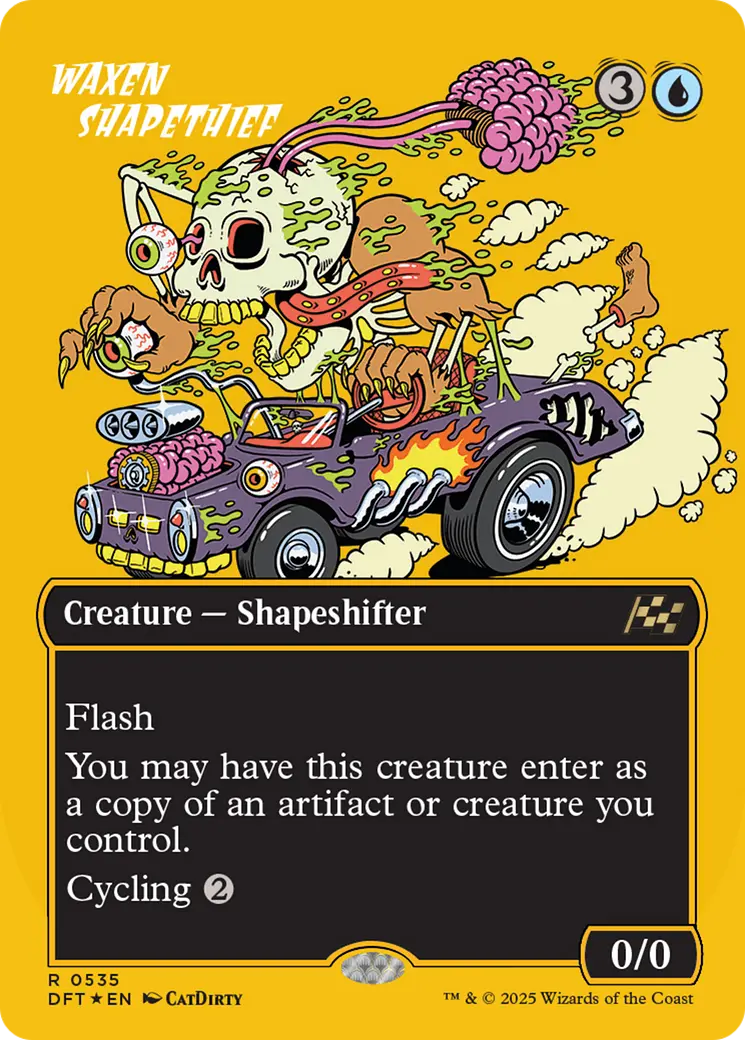 Waxen Shapethief (Borderless) (First-Place Foil) [Aetherdrift] 1