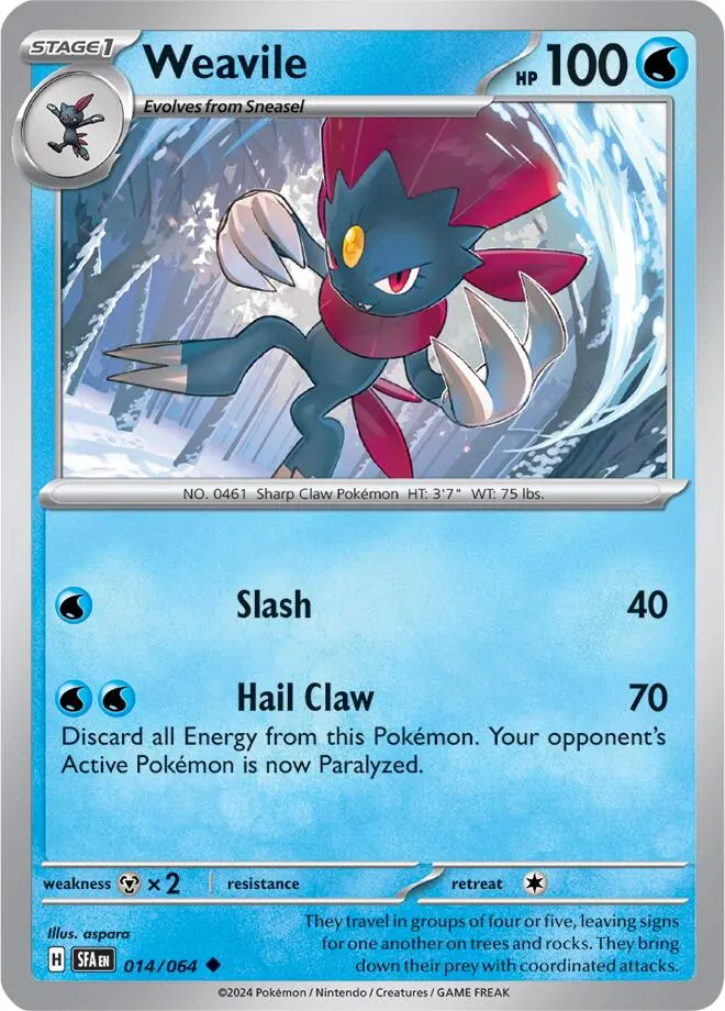 Weavile (014/064) [Scarlet & Violet: Shrouded Fable] 1