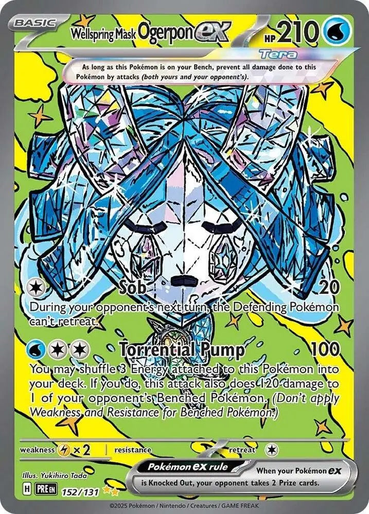 Wellspring Mask Ogerpon Ex (152/131) [Scarlet & Violet: Prismatic Evolutions] 1