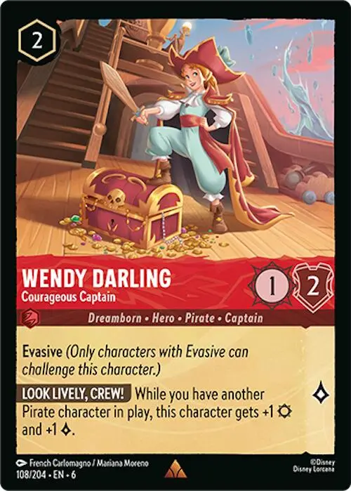 Wendy Darling - Courageous Captain (108/204) [Azurite Sea] 1