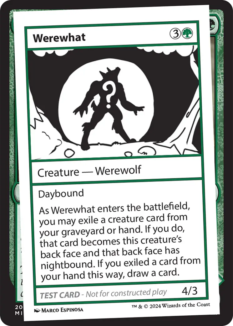 Werewhat [Mystery Booster 2 Playtest Cards] 1
