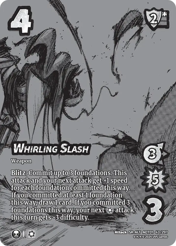 Whirling Slash - Alternate Art - Foil 1