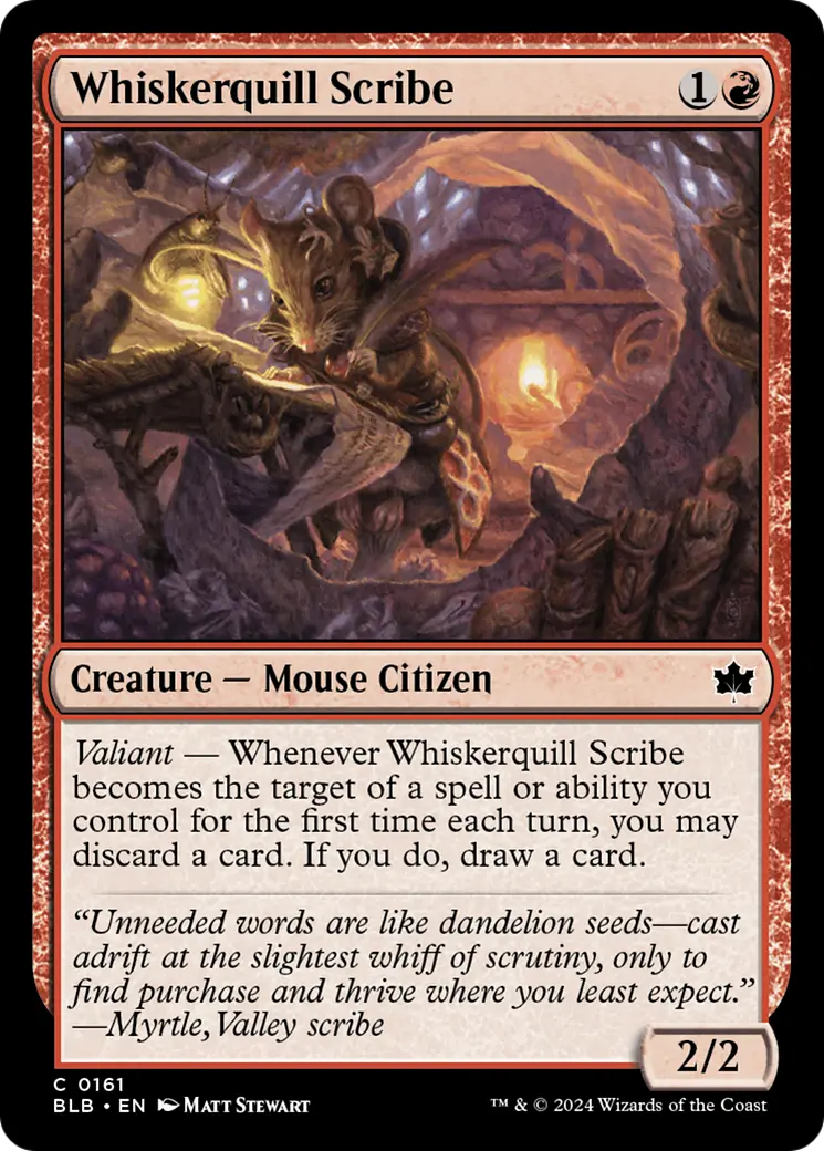 Whiskerquill Scribe [Bloomburrow] 1