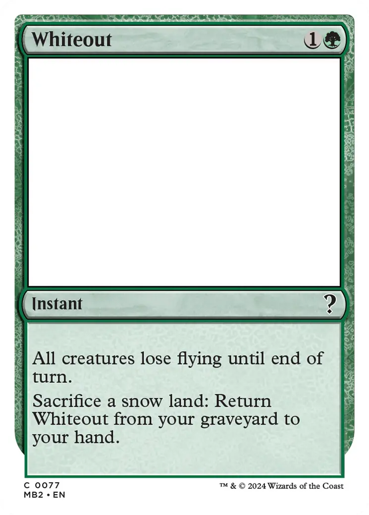 Whiteout [Mystery Booster 2] 1
