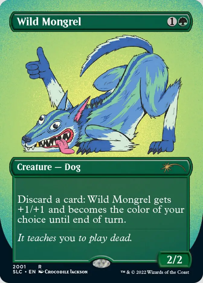 Wild Mongrel (Borderless) [Secret Lair Countdown Kit] 1