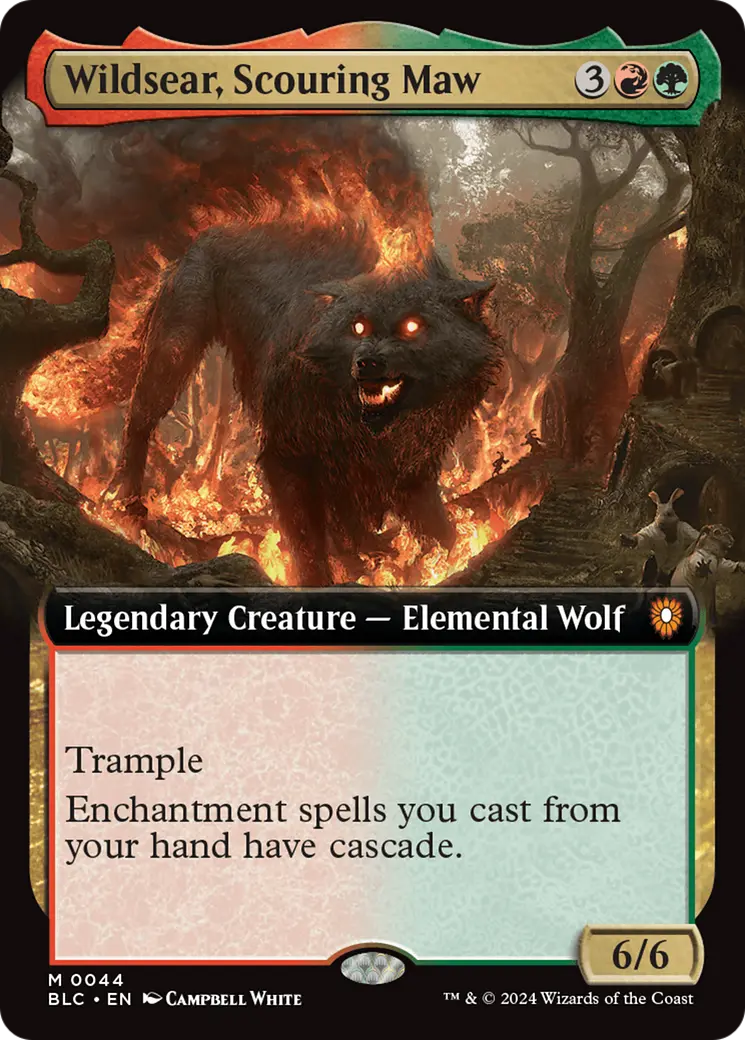 Wildsear, Scouring Maw (Extended Art) [Bloomburrow Commander] 1