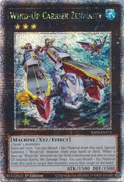 Wind-Up Carrier Zenmaity [Ra04-En175] Quarter Century Secret Rare 1