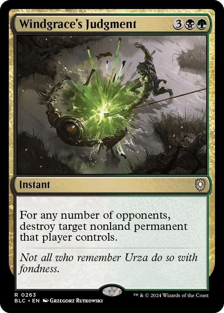 Windgrace's Judgment [Bloomburrow Commander] 1