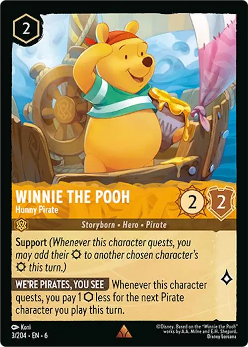 Winnie The Pooh - Hunny Pirate (3/204) [Azurite Sea] 1