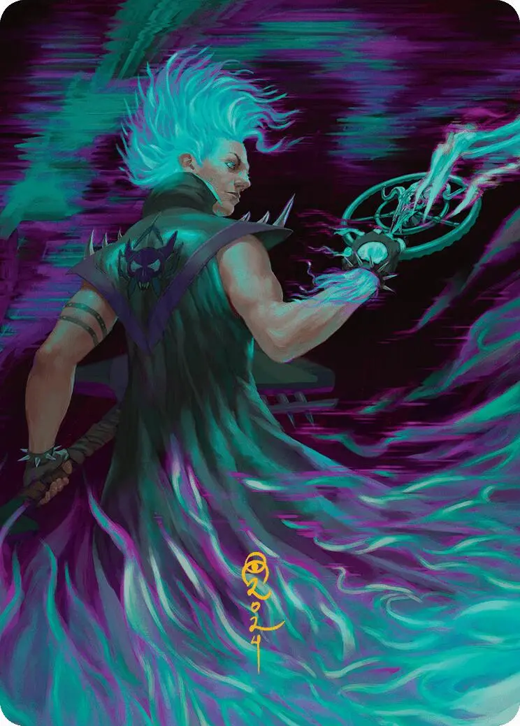 Winter, Cursed Rider Art Card (Gold-Stamped Signature) [Aetherdrift Art Series] 1