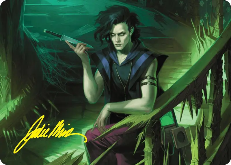 Winter, Misanthropic Guide Art Card (Gold-Stamped Signature) [Duskmourn: House Of Horror Art Series] 1