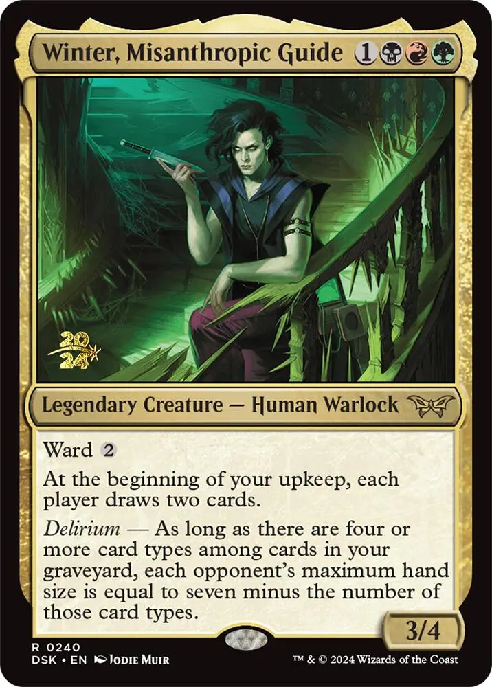 Winter, Misanthropic Guide [Duskmourn: House Of Horror Prerelease Promos] 1