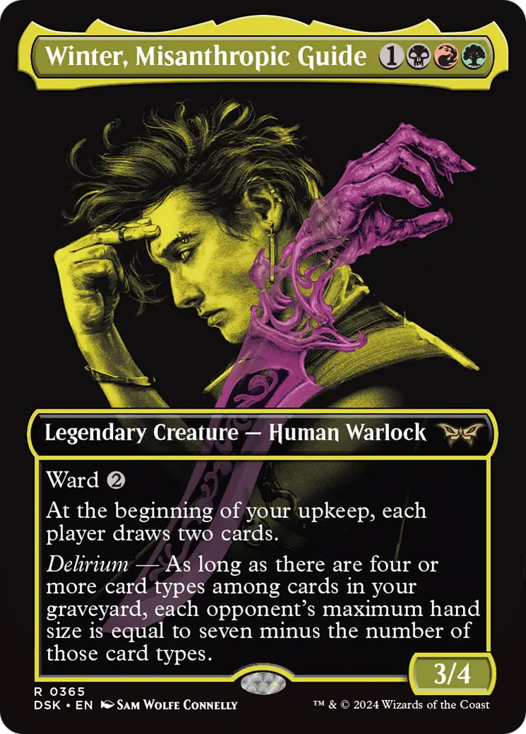 Winter, Misanthropic Guide (Showcase) [Duskmourn: House Of Horror] 1