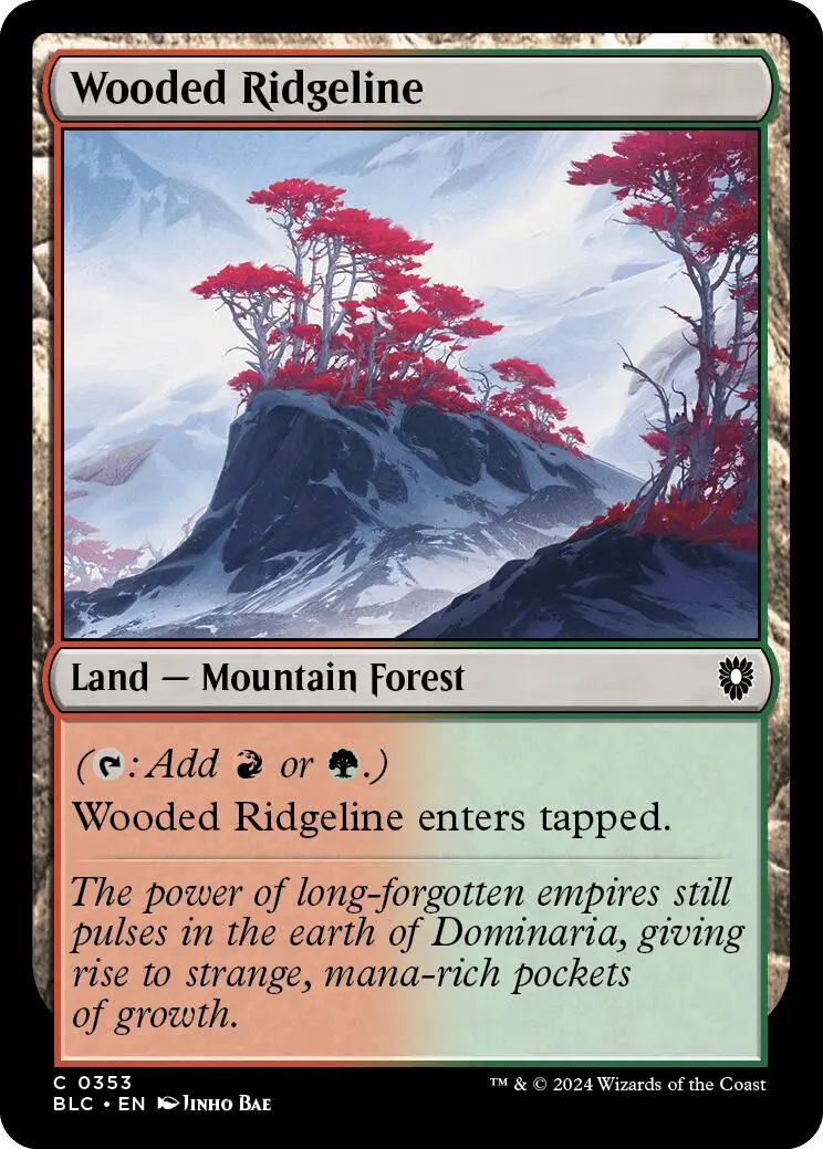 Wooded Ridgeline [Bloomburrow Commander] 1