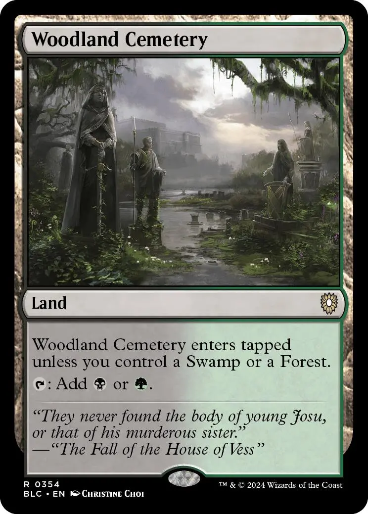 Woodland Cemetery [Bloomburrow Commander] 1