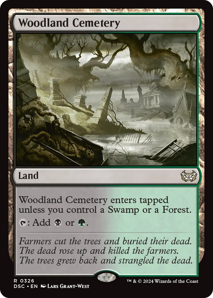 Woodland Cemetery [Duskmourn: House Of Horror Commander] 1