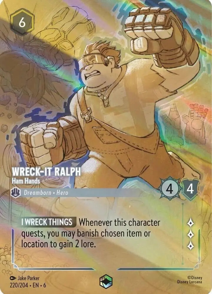 Wreck-It Ralph - Ham Hands (Enchanted) (220/204) [Azurite Sea] 1
