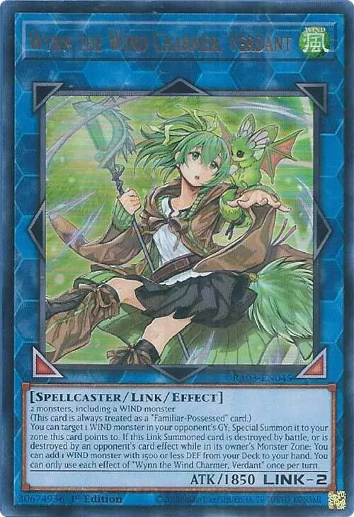 Wynn The Wind Charmer, Verdant (Ur) [Ra03-En045] Ultra Rare 1