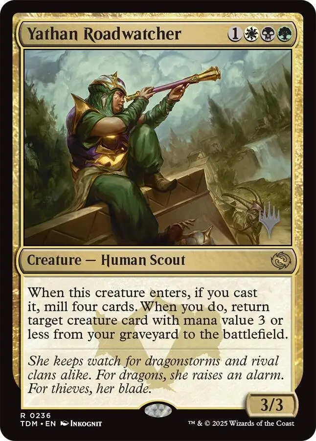 Yathan Roadwatcher (Promo Pack) [Tarkir: Dragonstorm Promos] 1
