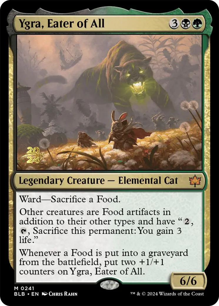 Ygra, Eater Of All [Bloomburrow Prerelease Promos] 1