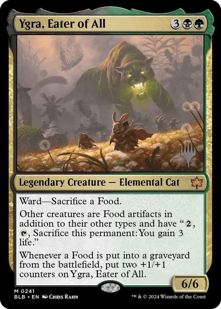 Ygra, Eater Of All (Promo Pack) [Bloomburrow Promos] 1