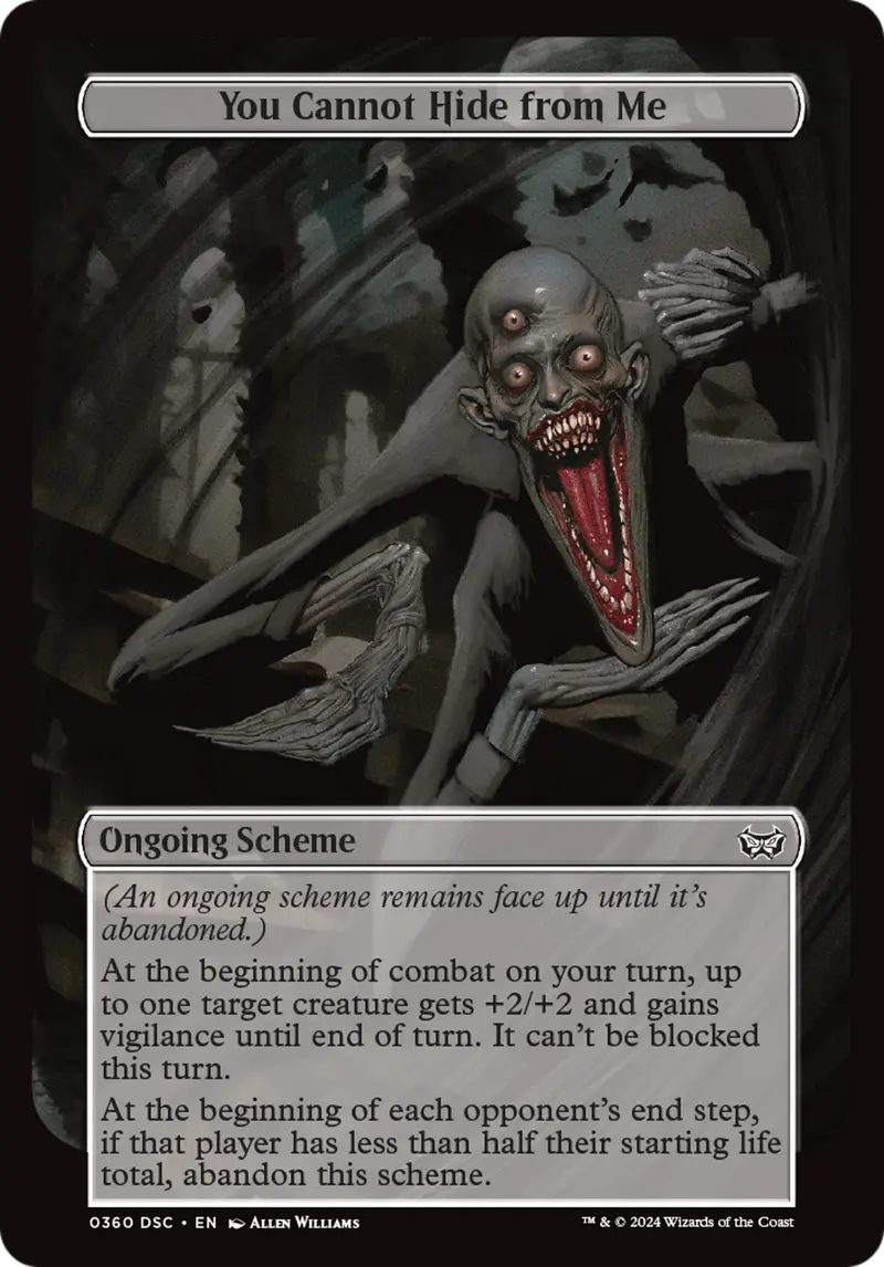 You Cannot Hide From Me (Full Art) [Duskmourn: Archenemy] 1