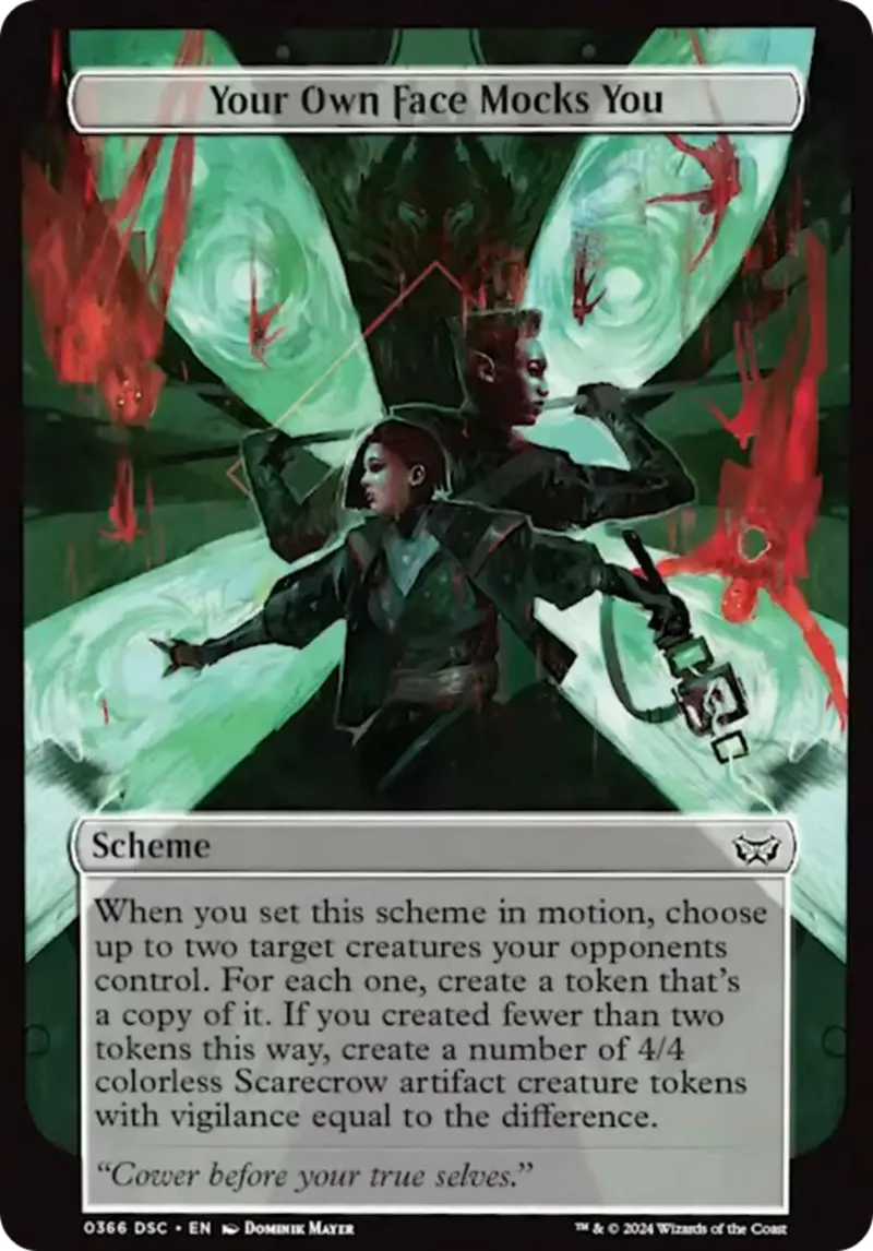 Your Own Face Mocks You (Full Art) [Duskmourn: Archenemy] 1