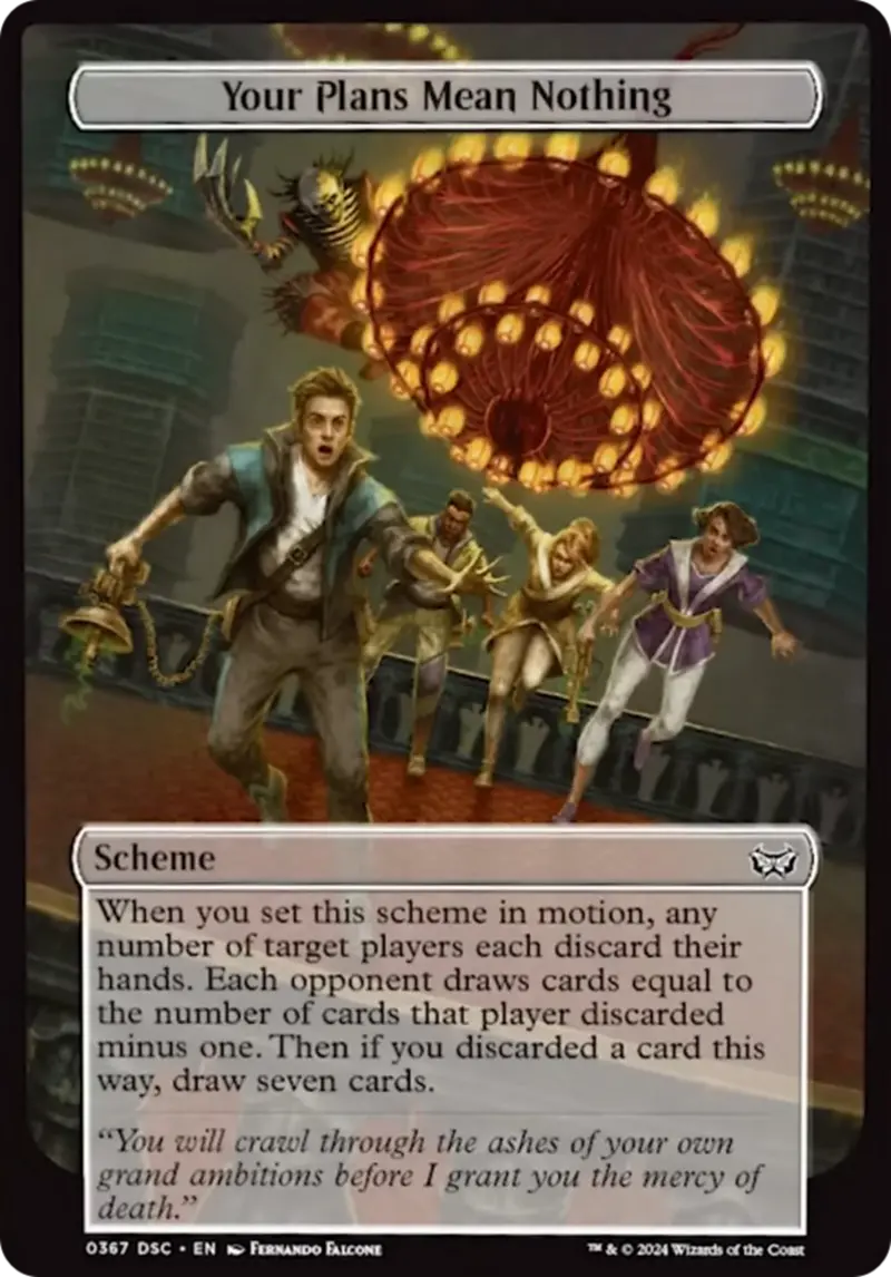 Your Plans Mean Nothing (Full Art) [Duskmourn: Archenemy] 1