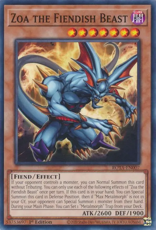 Zoa The Fiendish Beast [Rota-En007] Common 1