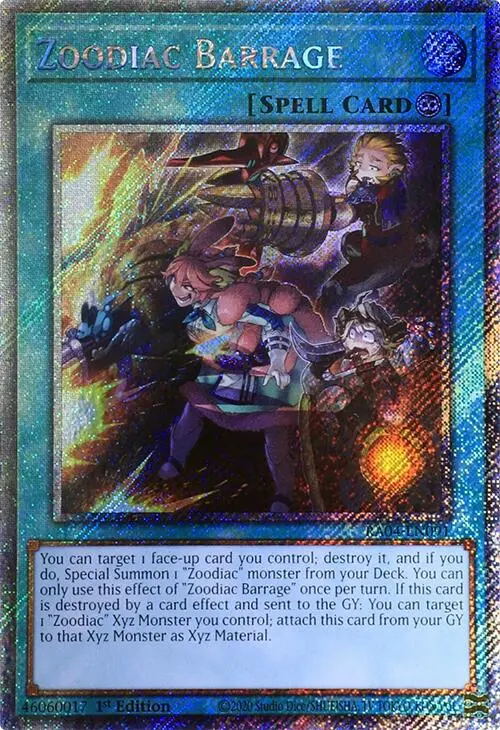 Zoodiac Barrage [Ra04-En091] Platinum Secret Rare 1