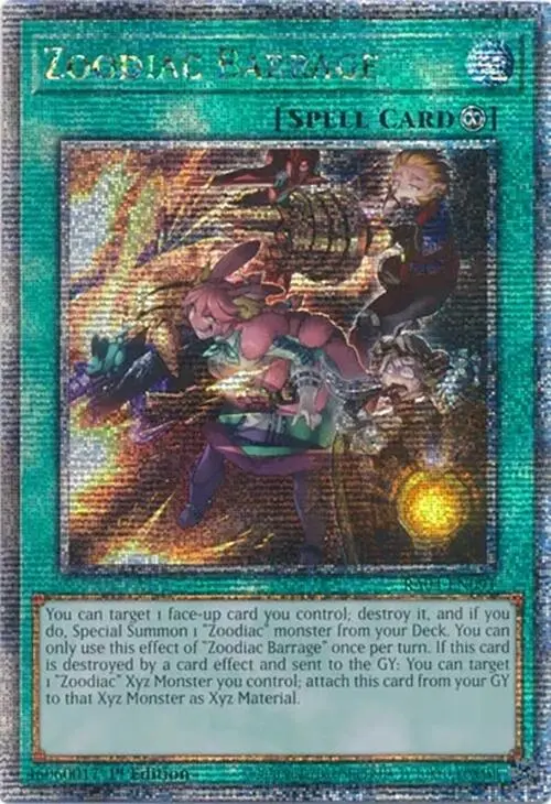 Zoodiac Barrage [Ra04-En091] Quarter Century Secret Rare 1