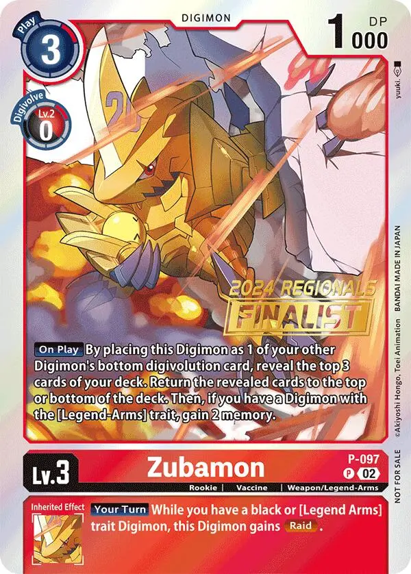 Zubamon [P-097] - P-097 (2024 Regionals Finalist) [Promotional Cards] 1