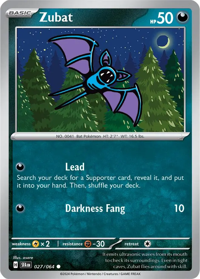 Zubat (027/064) [Scarlet & Violet: Shrouded Fable] 1