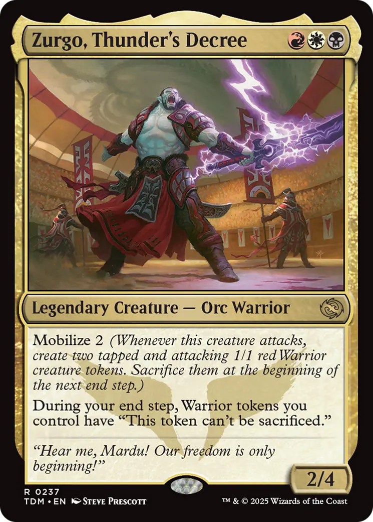 Zurgo, Thunder's Decree [Tarkir: Dragonstorm] 1