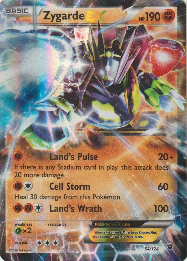 Zygarde Ex (054/124) (Jumbo Card) [Xy: Fates Collide] 1