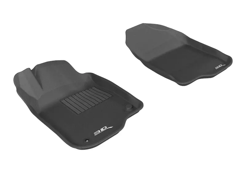 3D Maxpider Kagu First-Row Floor Mat – 2008–2012 Chevrolet Malibu, Black 1