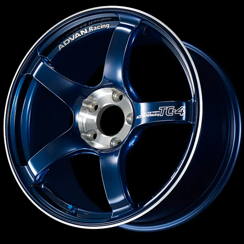 Advan Tc-4 Se 17X7.0 / +42 Offset / 4-100 / 63Mm Bore / Racing Indigo Blue & Diamond Cut 1