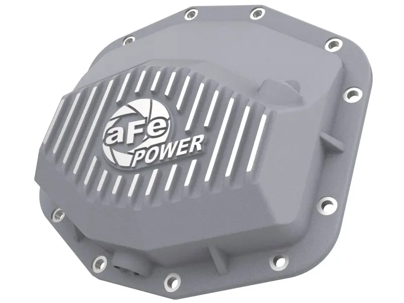 Afe Street Series Rear Differential Cover – For 2021–2022 Ram 1500 Trx (6.2L Supercharged Hemi), Raw Aluminum With Machined Cooling Fins 1