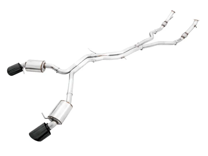 Awe Tuning Non-Resonated Touring Exhaust – Audi B9.5 Rs5 Sportback, Rs-Style Diamond Black Tips 1
