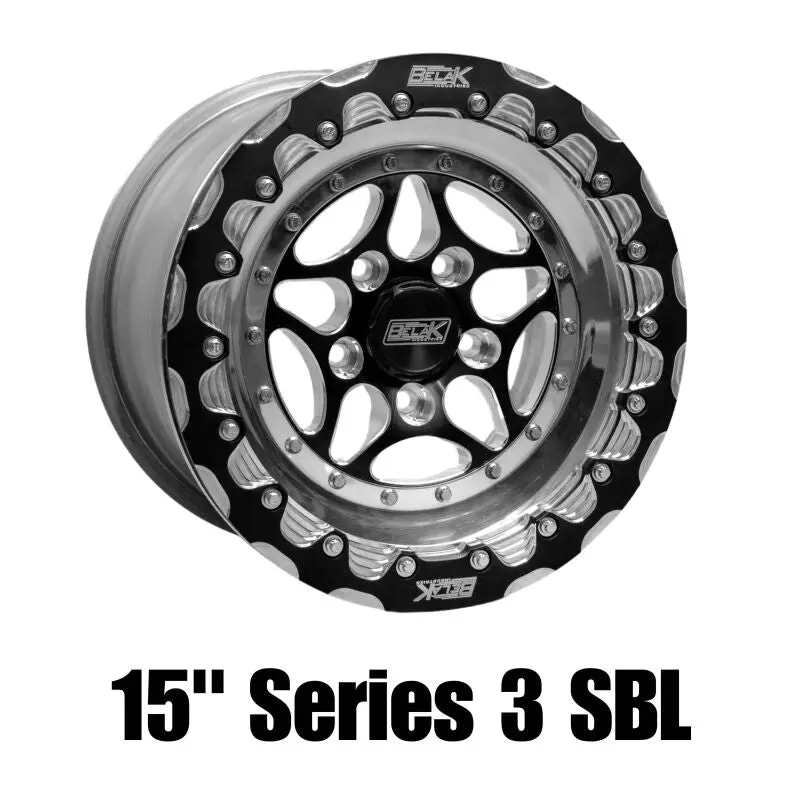 Belak 15X8 / 5In Bs / 5X100 Bp / High Pad / Series 3 Wheel - Single Beadlock Billet Outer Lip 1