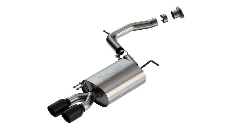 Borla S-Type Axle-Back Exhaust System For 2020–2022 Hyundai Palisade & 2023 Kia Telluride (3.8L V6, Black Chrome Tip) 1