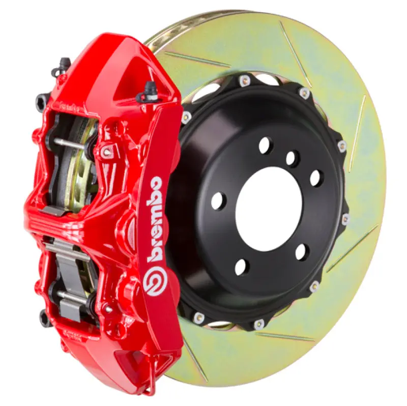 Brembo 12-20 Gs350/Gs350 F-Sport Exc Awd Fr Gt Bbk 6Pis Cast 380X32 2Pc Rotor Slotted Type1-Red 1