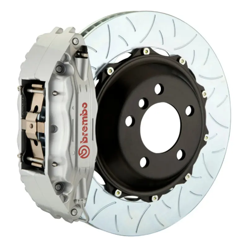 Brembo 99-05 S2000 Front Gt Bbk 6 Piston Cast 355X32 2Pc Rotor Slotted Type-3-Silver 1