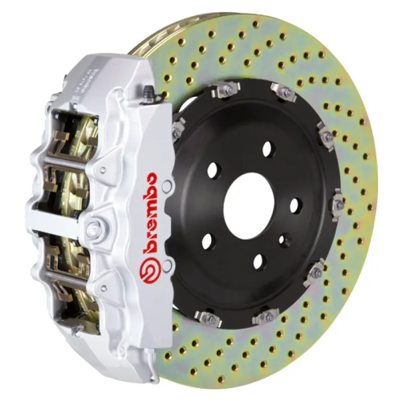Brembo Gt Big Brake Kit For Tesla Model S Rwd (2013–2017) – Front, 6-Piston Calipers, 380X34Mm 2-Piece Drilled Rotors 1