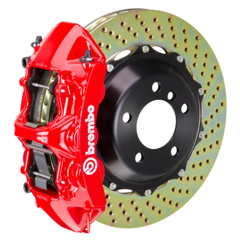 Brembo Gt Big Brake Kit – Rear 6-Piston Calipers With Drilled 380×32Mm Two-Piece Rotors For 2008–2009 Ferrari F430 Scuderia 1