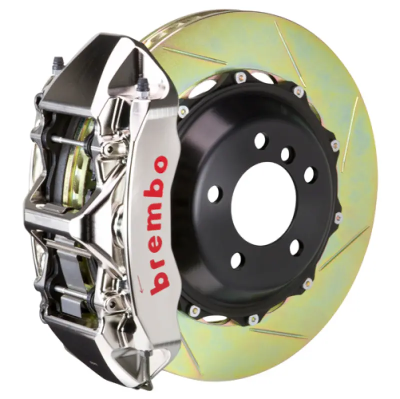 Brembo Gtr Big Brake Kit For Volkswagen Golf Gti (2015–2021) – Front, 6-Piston Calipers, 355×32Mm Two-Piece Slotted Rotors (Nickel Finish) 1