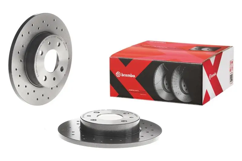 Brembo Premium Cross-Drilled Front Brake Rotors For 2004–2010 Bmw X3 – Uv-Coated, Enhanced Cooling 1