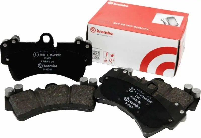 Brembo Rear Ceramic Brake Pads For 2006–2009 Audi A3 – Nao Formula, Oe Equivalent 1