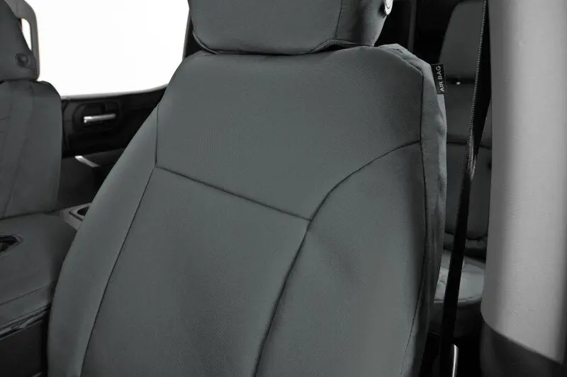 Covercraft Endura Precisionfit Seat Covers For 2021–2024 Ford F-150 – Front Row, Charcoal-On-Charcoal 1