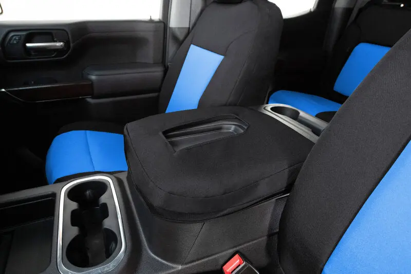 Covercraft Endura Precisionfit Seat Covers – Second Row, 2021–2024 Ford Expedition, Blue/Black 1